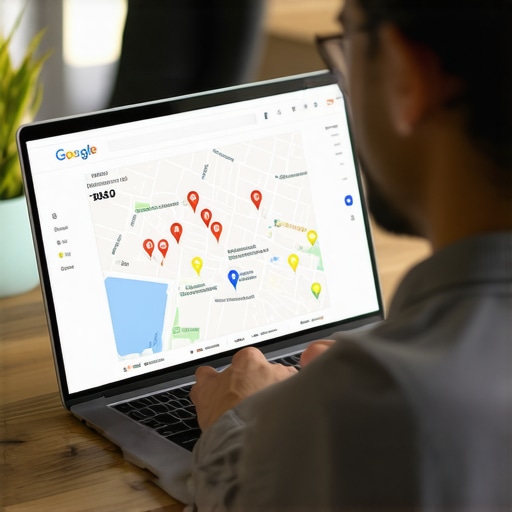 Deep Local SEO Strategies in Nebraska Business owner reviewing local SEO analytics and community engagement in Nebraska