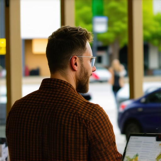 Business owner connecting with Omaha community in local neighborhood