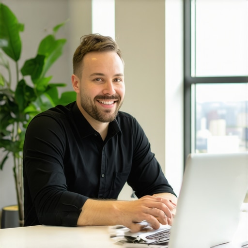 Omaha business owner optimizing Google My Business profile for local SEO