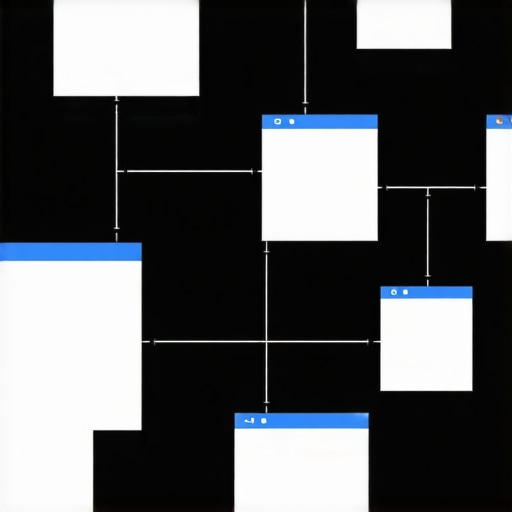 Diagram illustrating effective GMB profile setup with local map pin placement, reviews, and keywords.