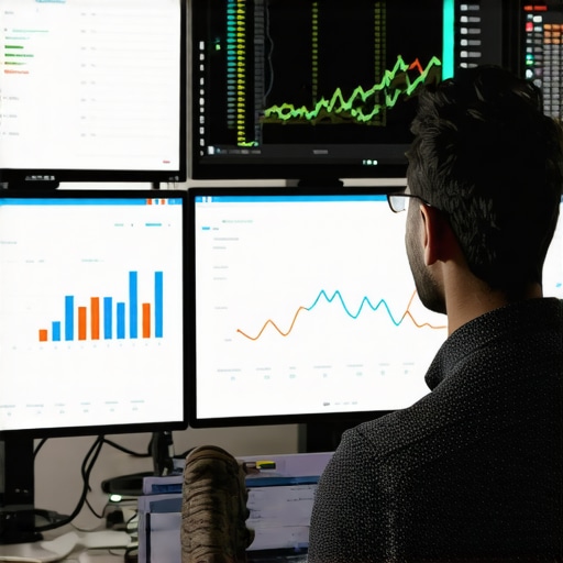 Professional managing local SEO tools and analytics for Omaha business visibility.