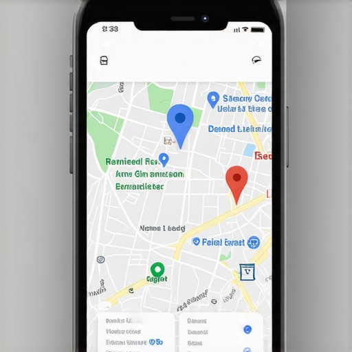 Business owner updating Google Maps profile in Omaha