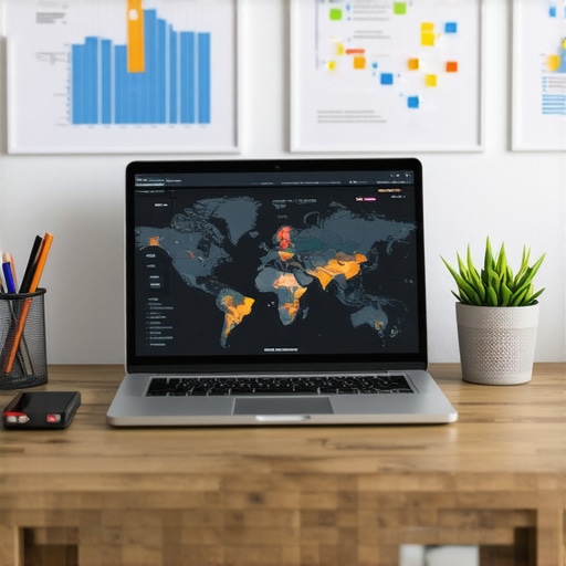 Screenshot of SEO analytics dashboard and maps for Omaha
