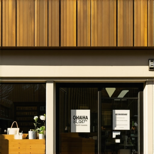 Bright Omaha shop storefront with clear signage and welcoming atmosphere.