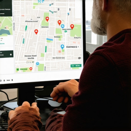 Business owner reviewing local SEO signals with Omaha landmarks