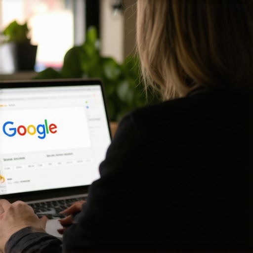 Optimizing Omaha Business Profile Nebraska business owner editing Google profile on laptop